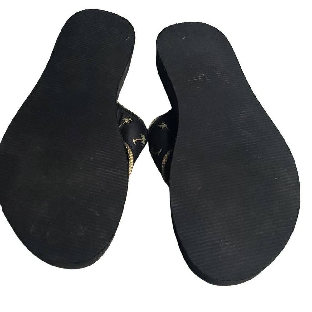 ECSA Palm Tree Flip Flops Sandals - Picture 2 of 9